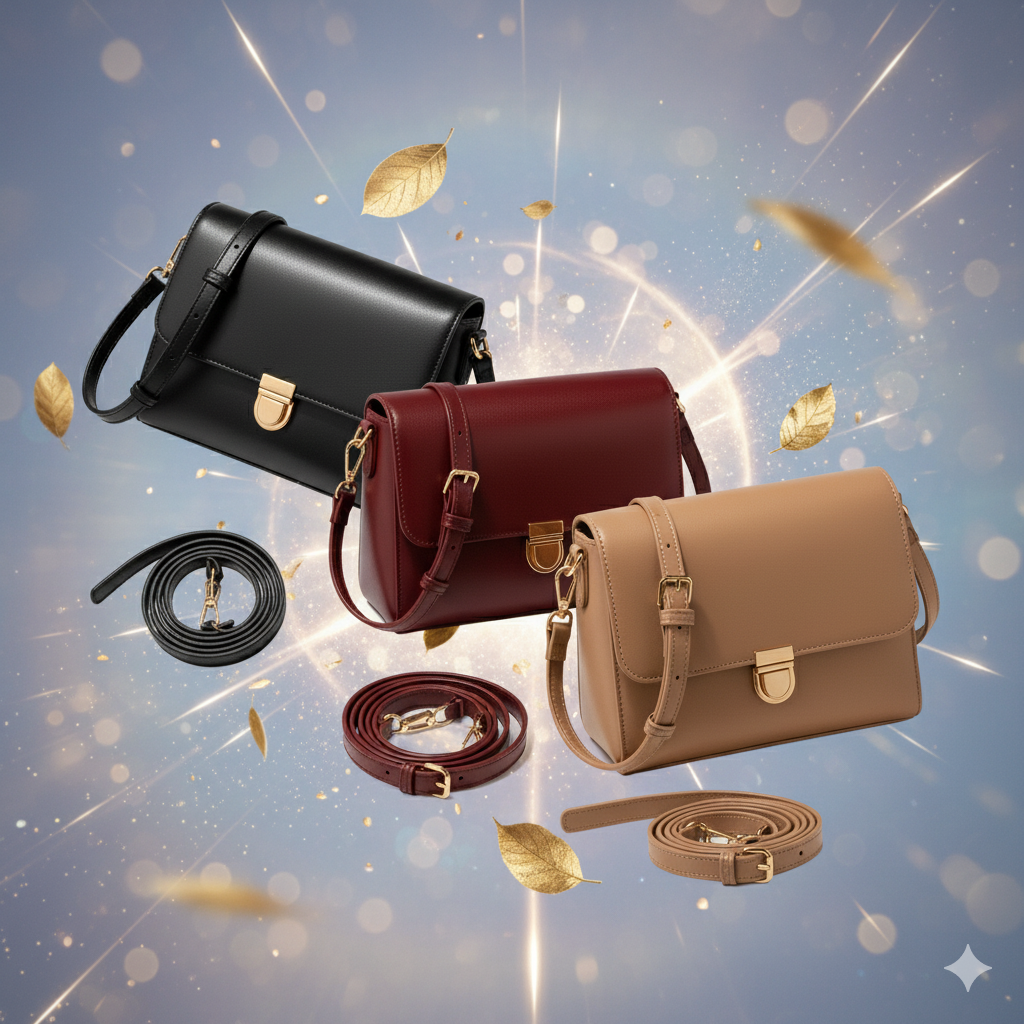 Women's Premium Leather Crossbody Handbag Collection