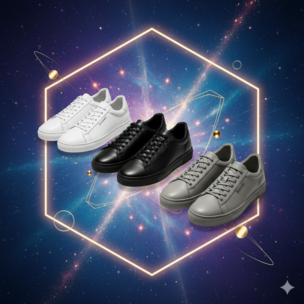 All Genders Premium Minimalist Leather Sneakers Collection