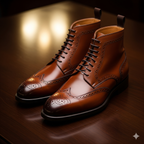 Men's Premium Executive Leather Dress Boots - Professional Business Footwear