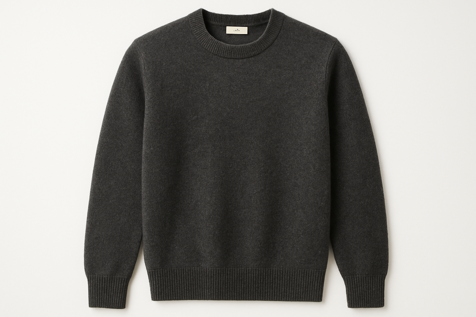 Charcoal Gray Crew Neck