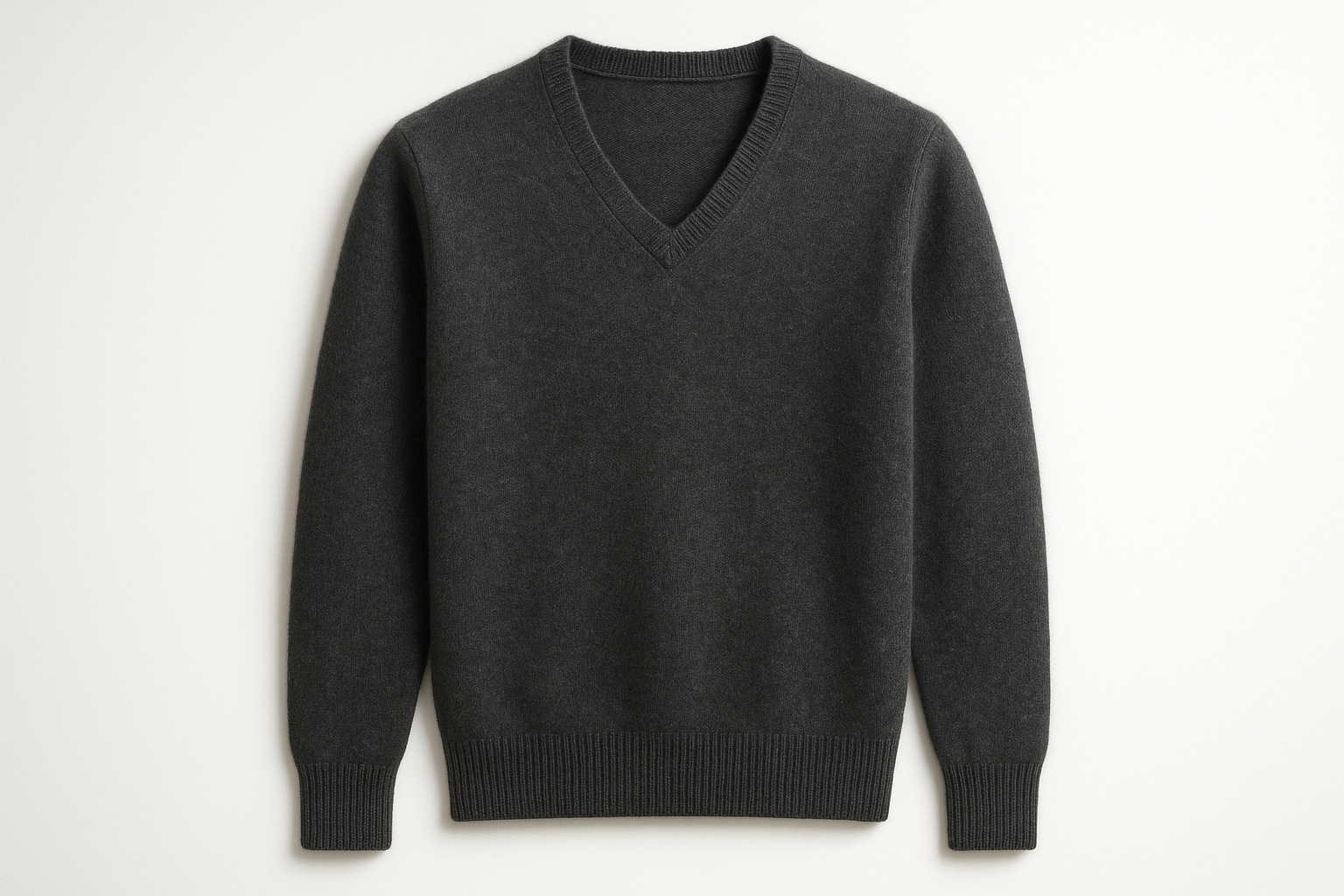 Charcoal Gray V-Neck