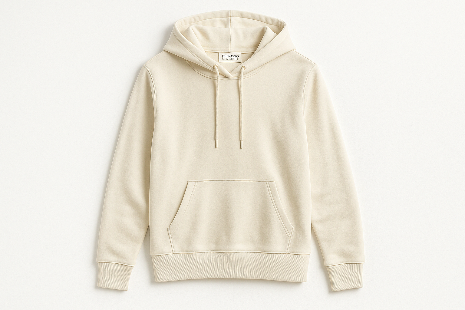 Cream XL Premium Bamboo Hoodie