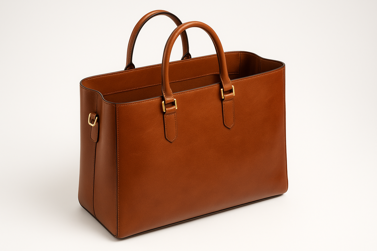 Executive Tote - Rich Cognac Brown