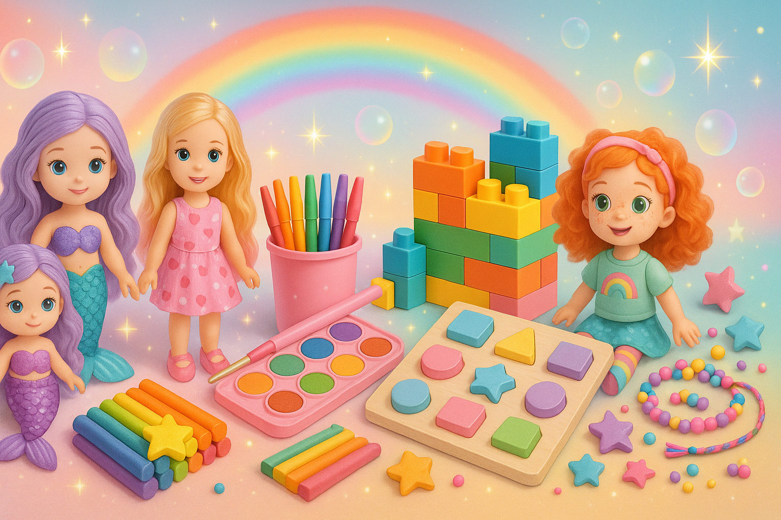 Girls' Toys Whimsical Banner
