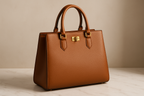 Women's Premium Leather Handbag - Studio Shot