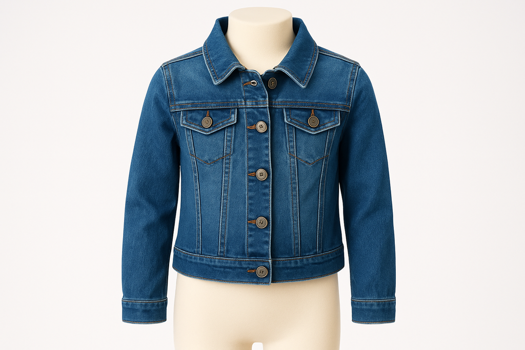 Girls' Classic Denim Jacket - Product Photo