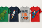 Boys' Graphic T-Shirt Collection - Design Showcase