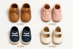 Baby Soft Sole First Walking Shoes Collection - Product Display