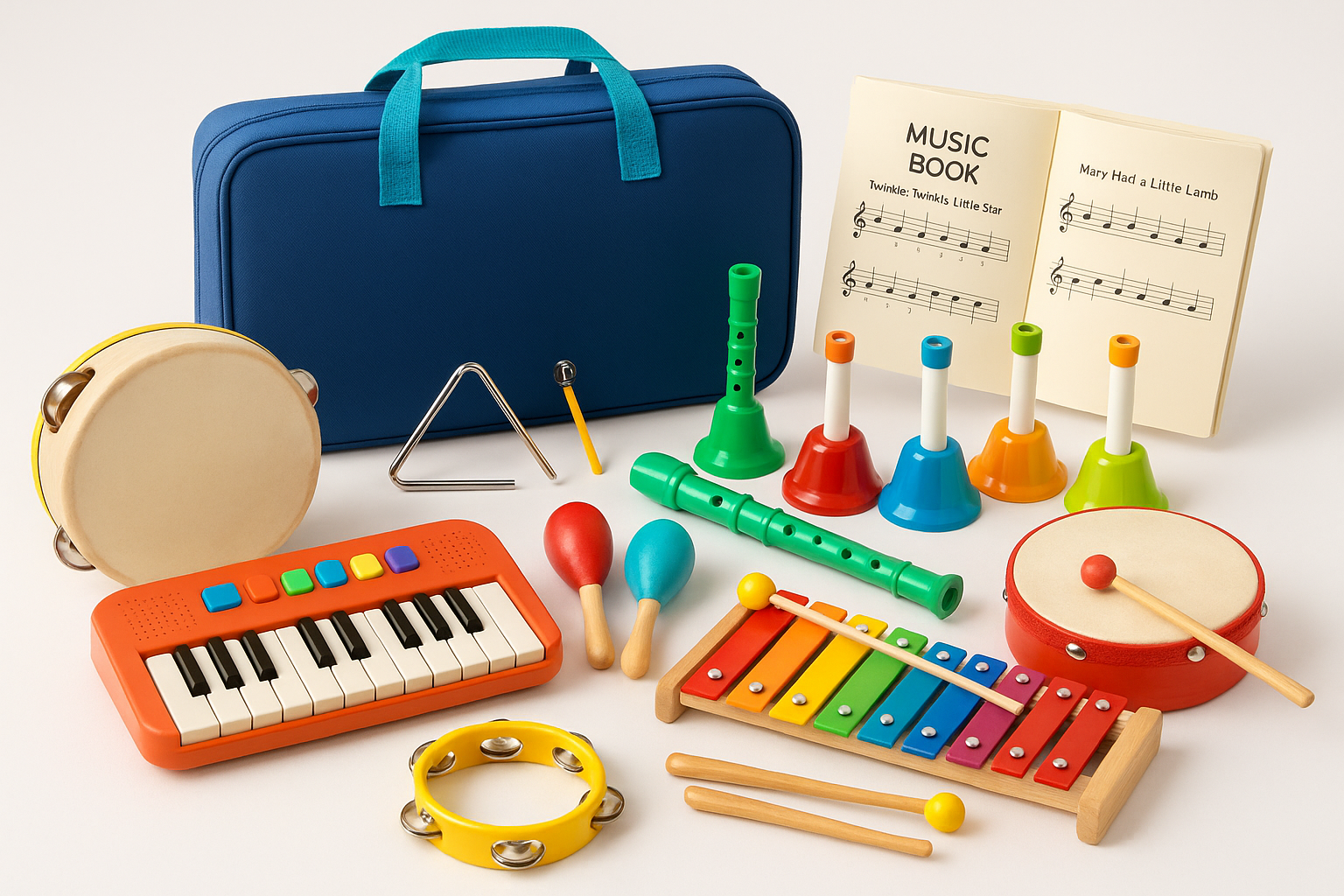 Kids Musical Instruments Learning Set - Product Display