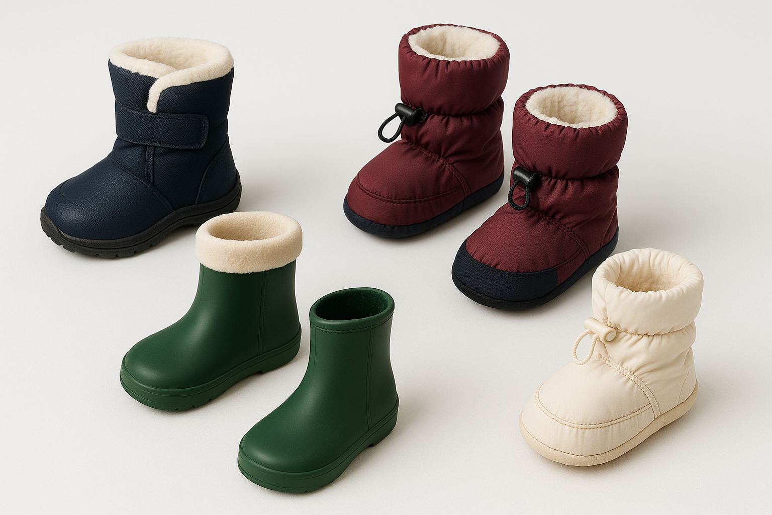 Baby Winter Boots and Weather Protection Display