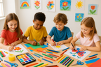 Kids Creating Art Together
