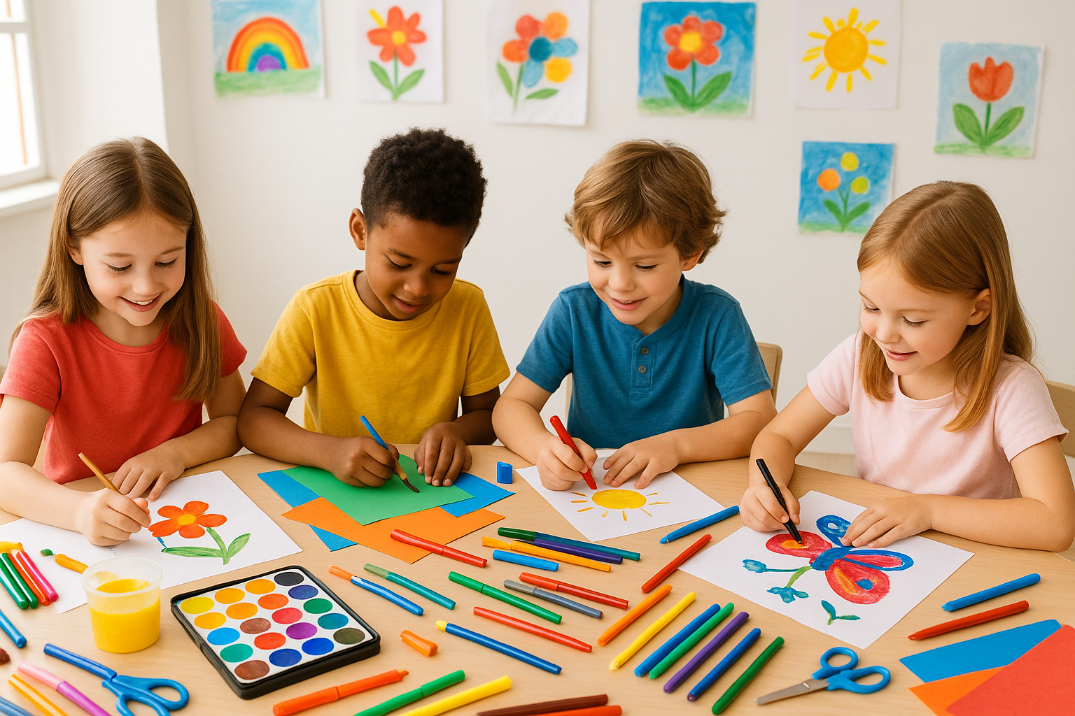 Kids Creating Art Together
