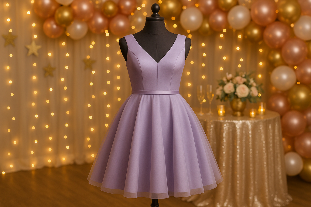 Girls' Elegant Party Dress - Lifestyle Photo