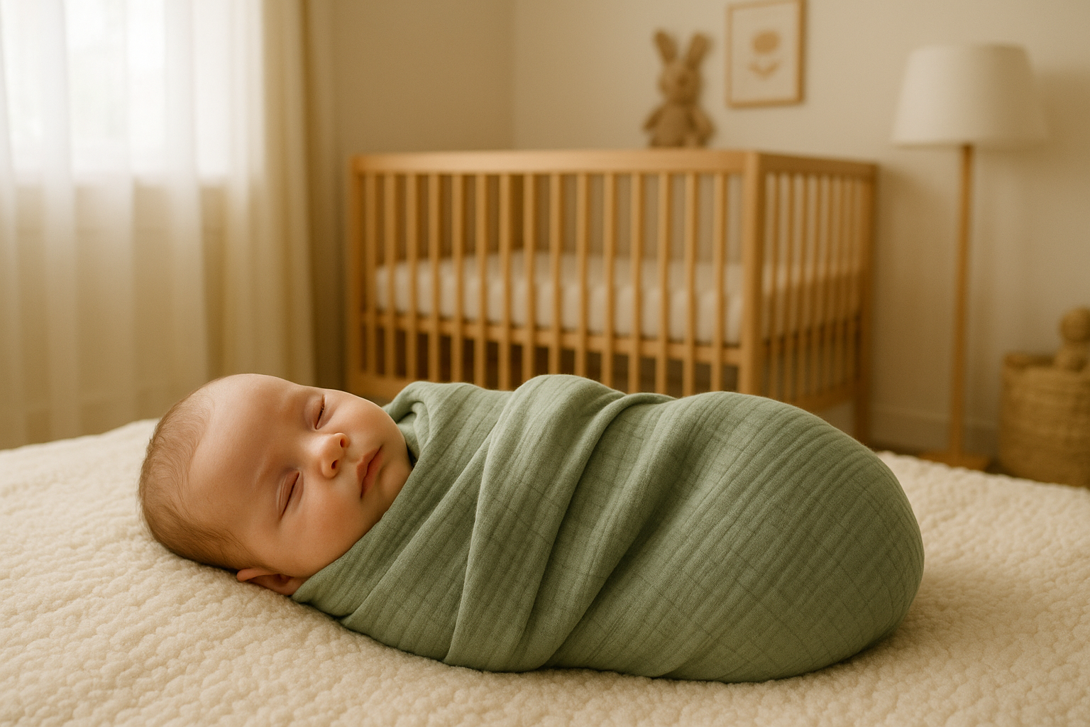 Baby Swaddle Blanket Set - Lifestyle Usage