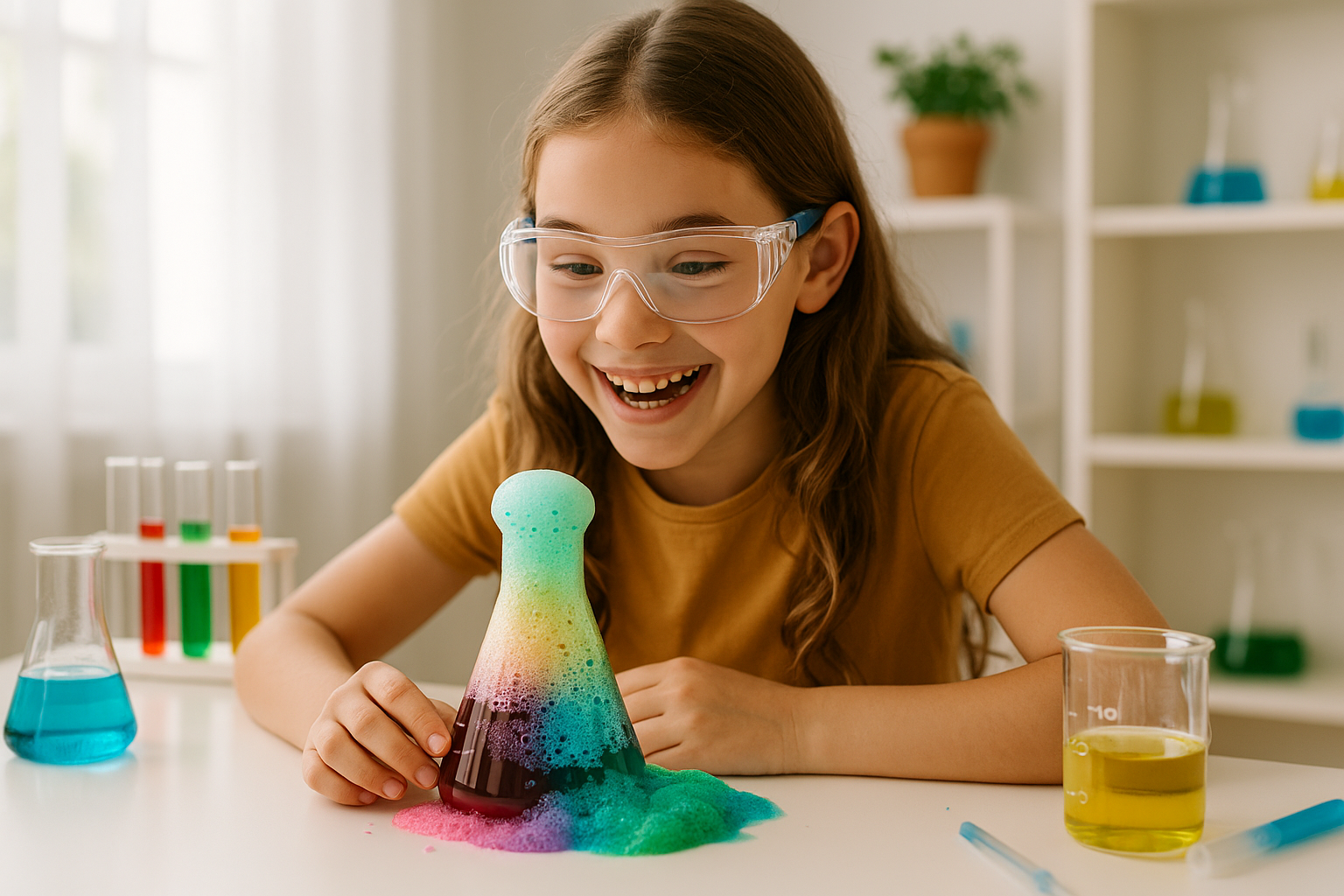 Girls' Science Discovery Kit - Girl Experimenting