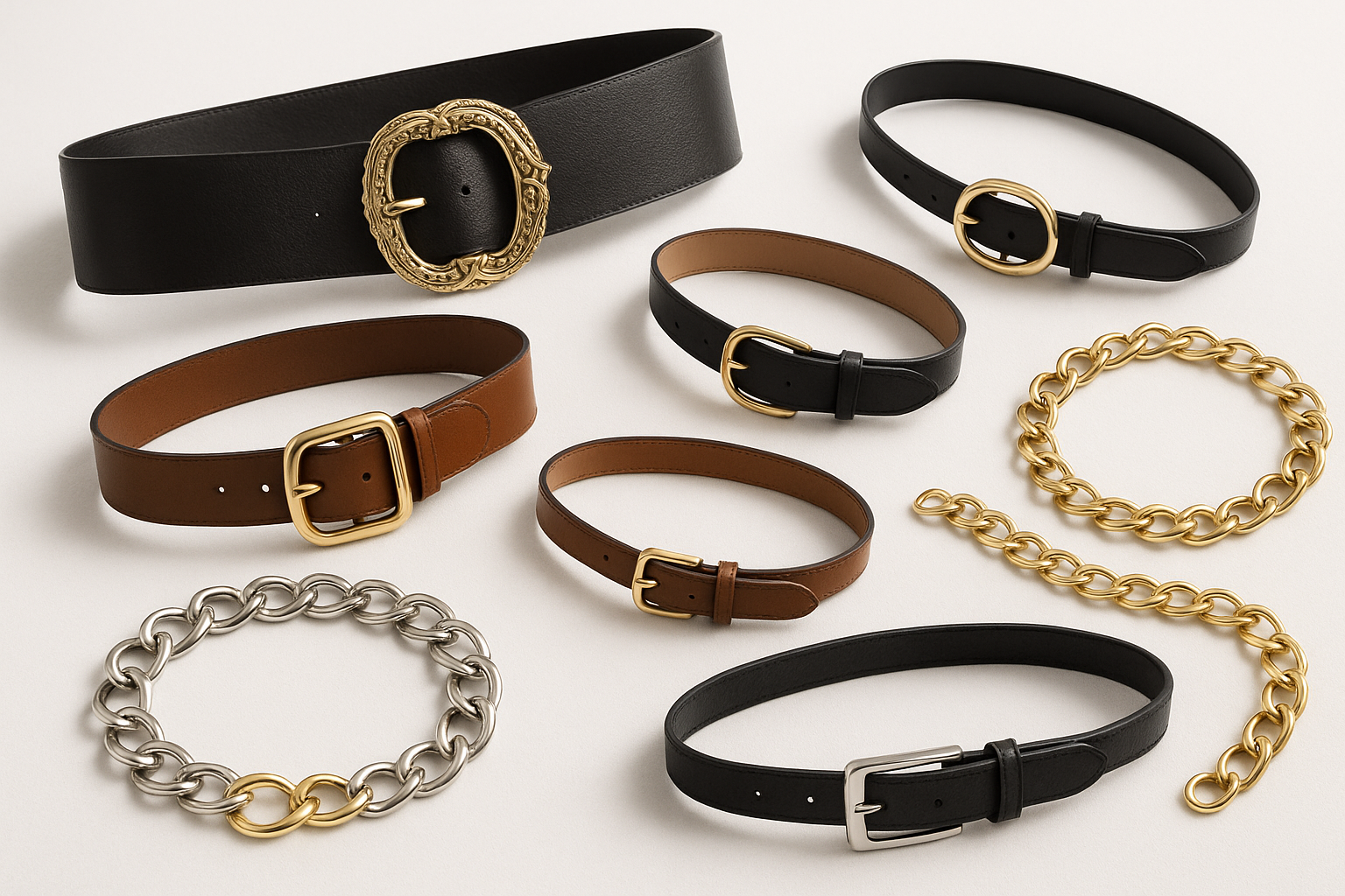 Women's Fashion Belt Collection - Product Display