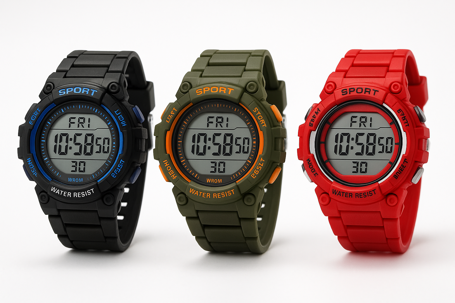 Boys' Digital Sports Watches Product Display