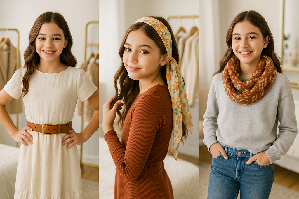Girls Belt & Scarf Collection - Lifestyle Photo