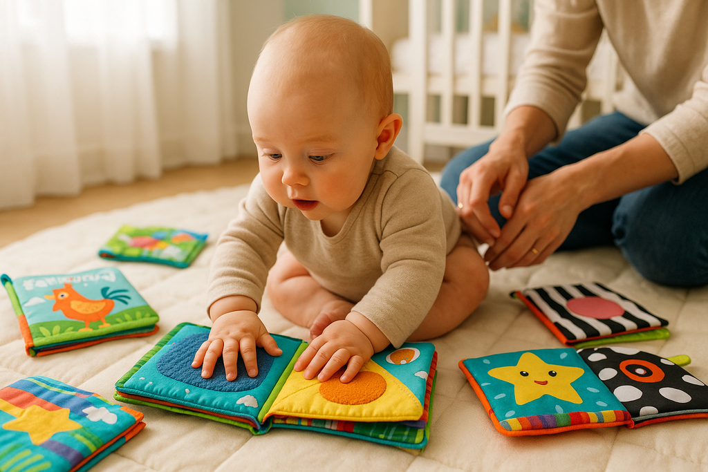 Baby Exploring Sensory Books - Learning Development Photography