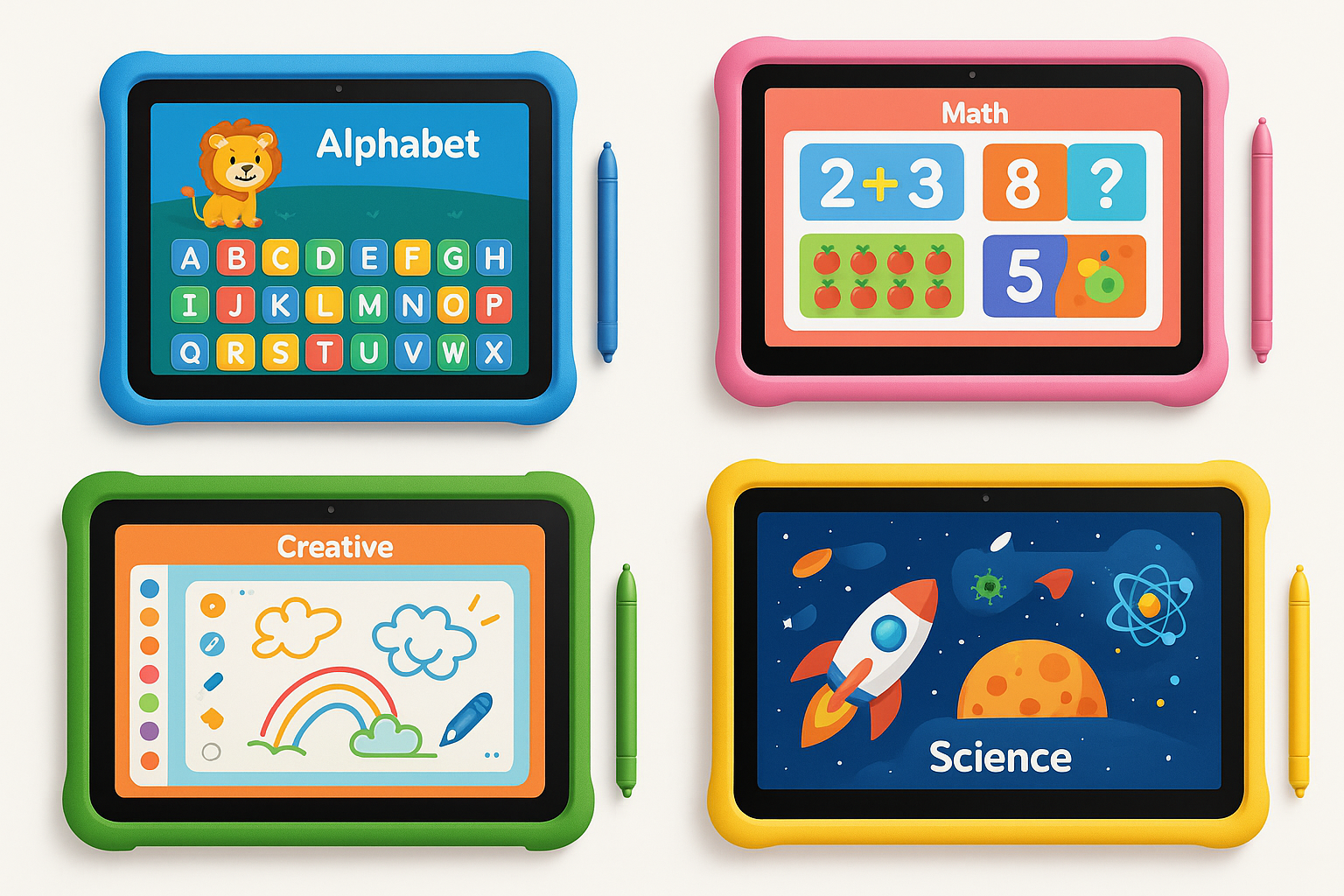 Kids Interactive Learning Tablet Variants