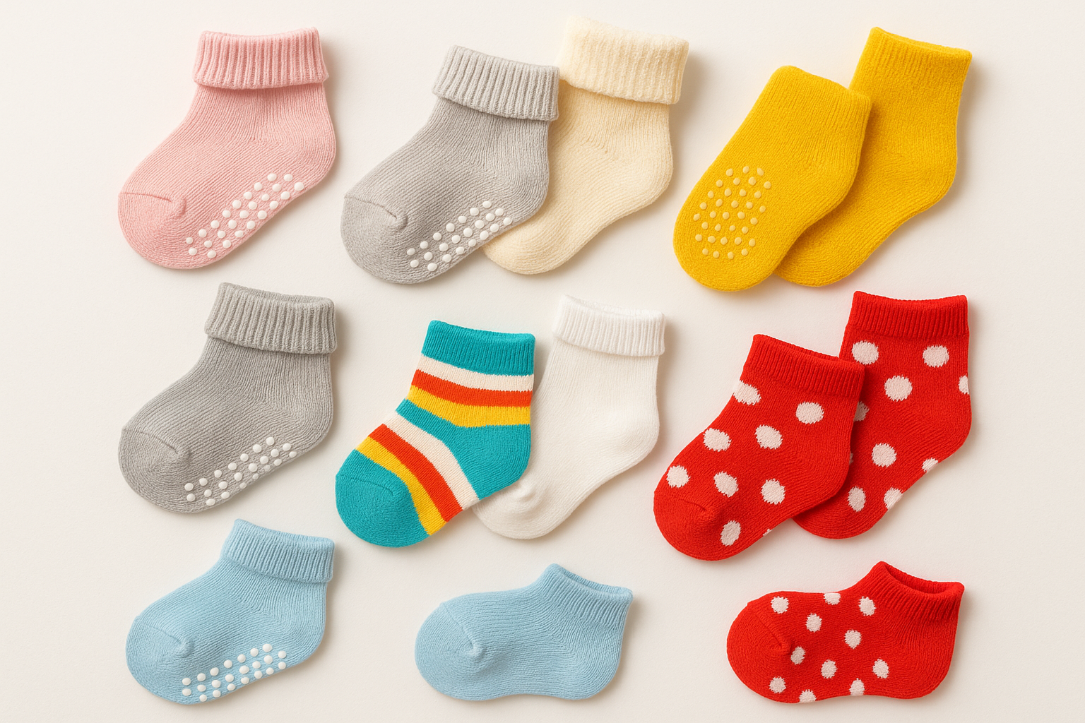 Baby Comfort Socks and Grip Socks Collection Display
