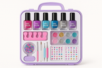 Girls' Glittery Nail Art Kit Collection - Product Display