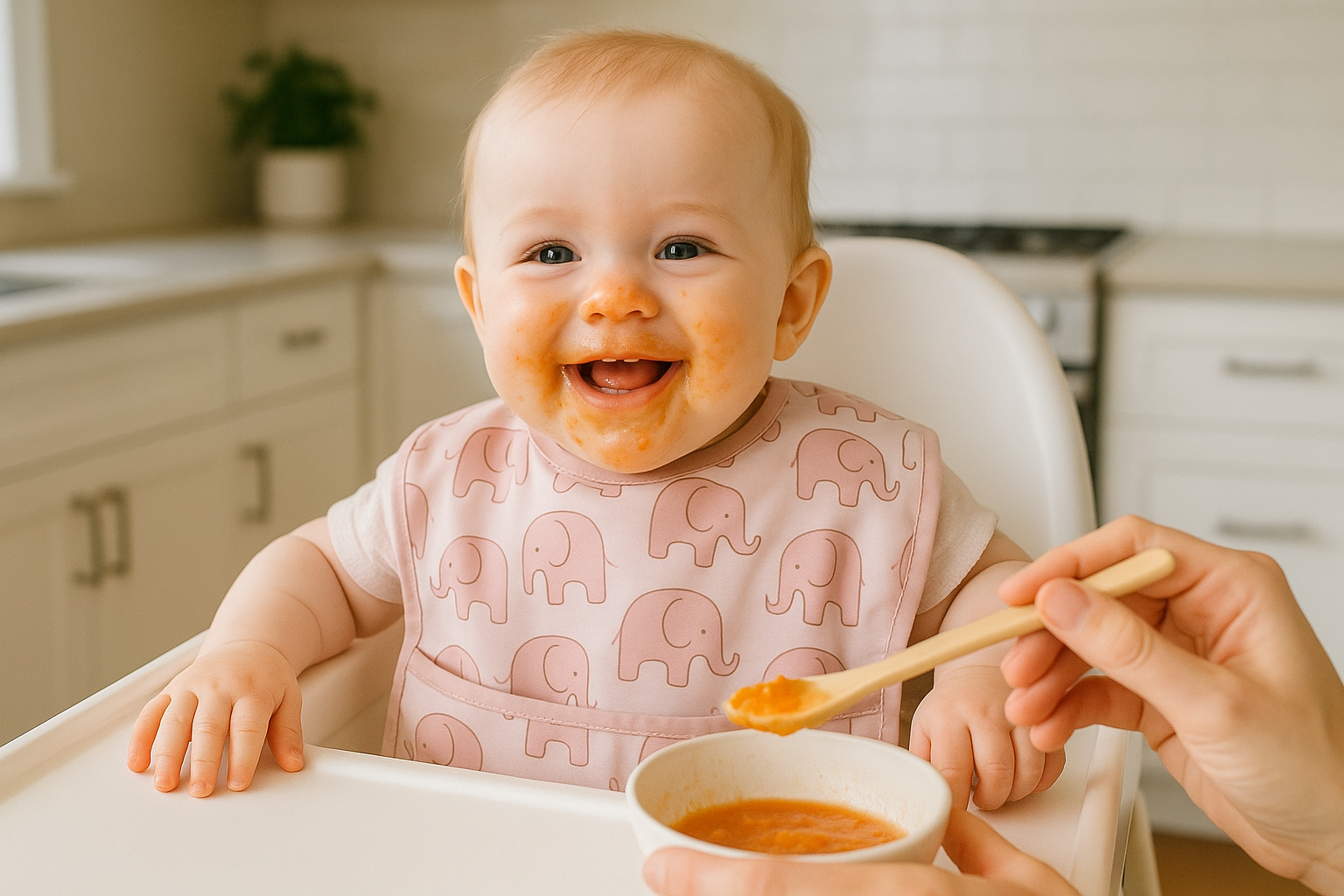 Baby Feeding Bib Set - Lifestyle Usage
