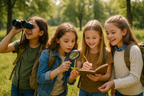 Girls' Outdoor Adventure Set - Girls Exploring Nature