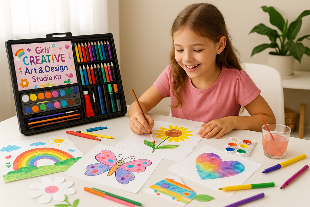Girls' Creative Art & Design Studio Kit - Lifestyle View