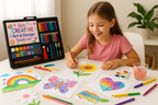 Girls' Creative Art & Design Studio Kit - Lifestyle View