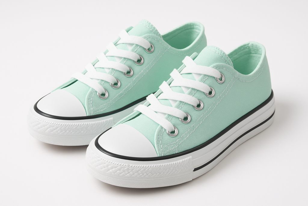 Girls' Canvas Sneakers - Product View