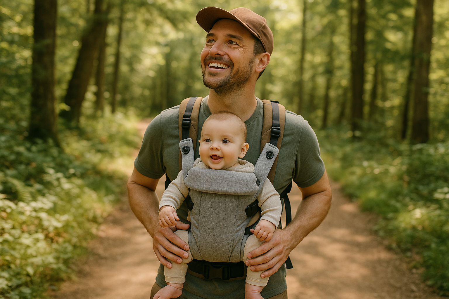 Parent and Baby Adventure Hiking - Lifestyle Photography