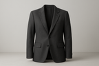 All-Gender Professional Blazer - Charcoal Gray Front View
