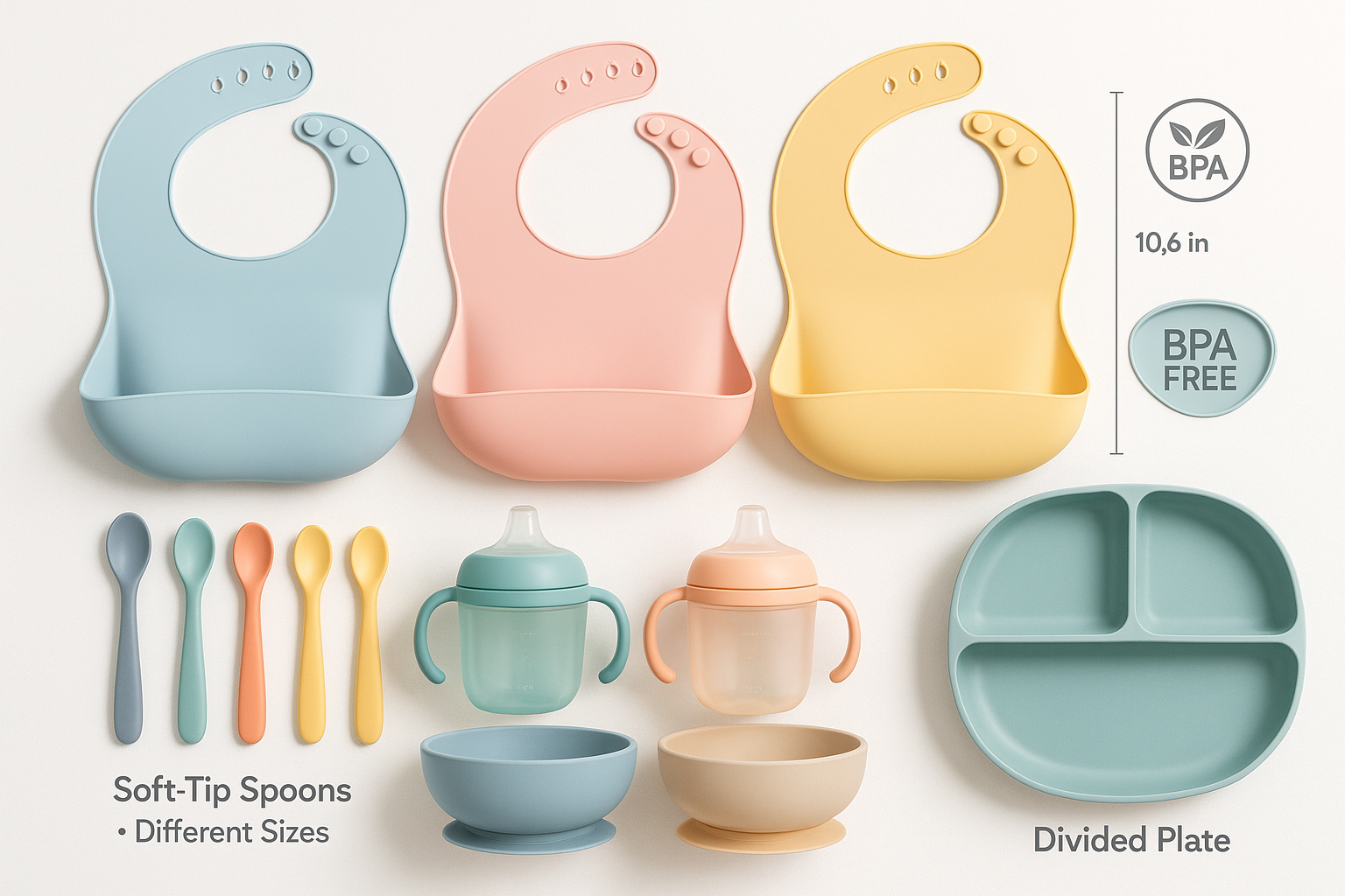 Baby Feeding Essentials Complete Set - Product Components