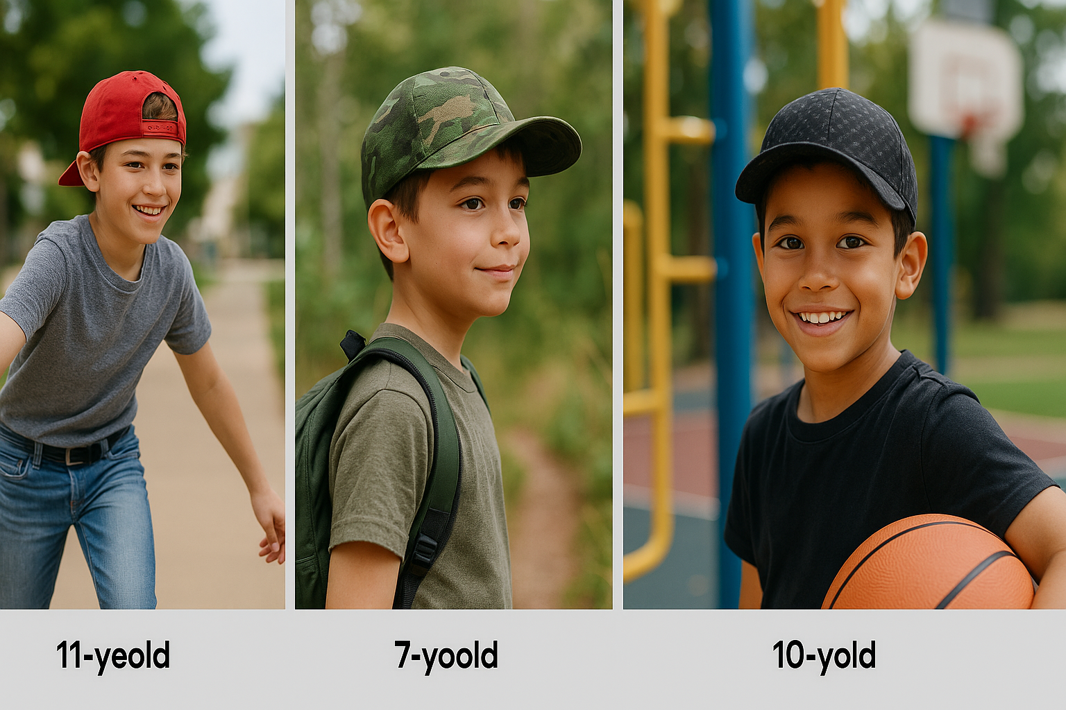 Boys Baseball Cap Collection - Lifestyle Wear