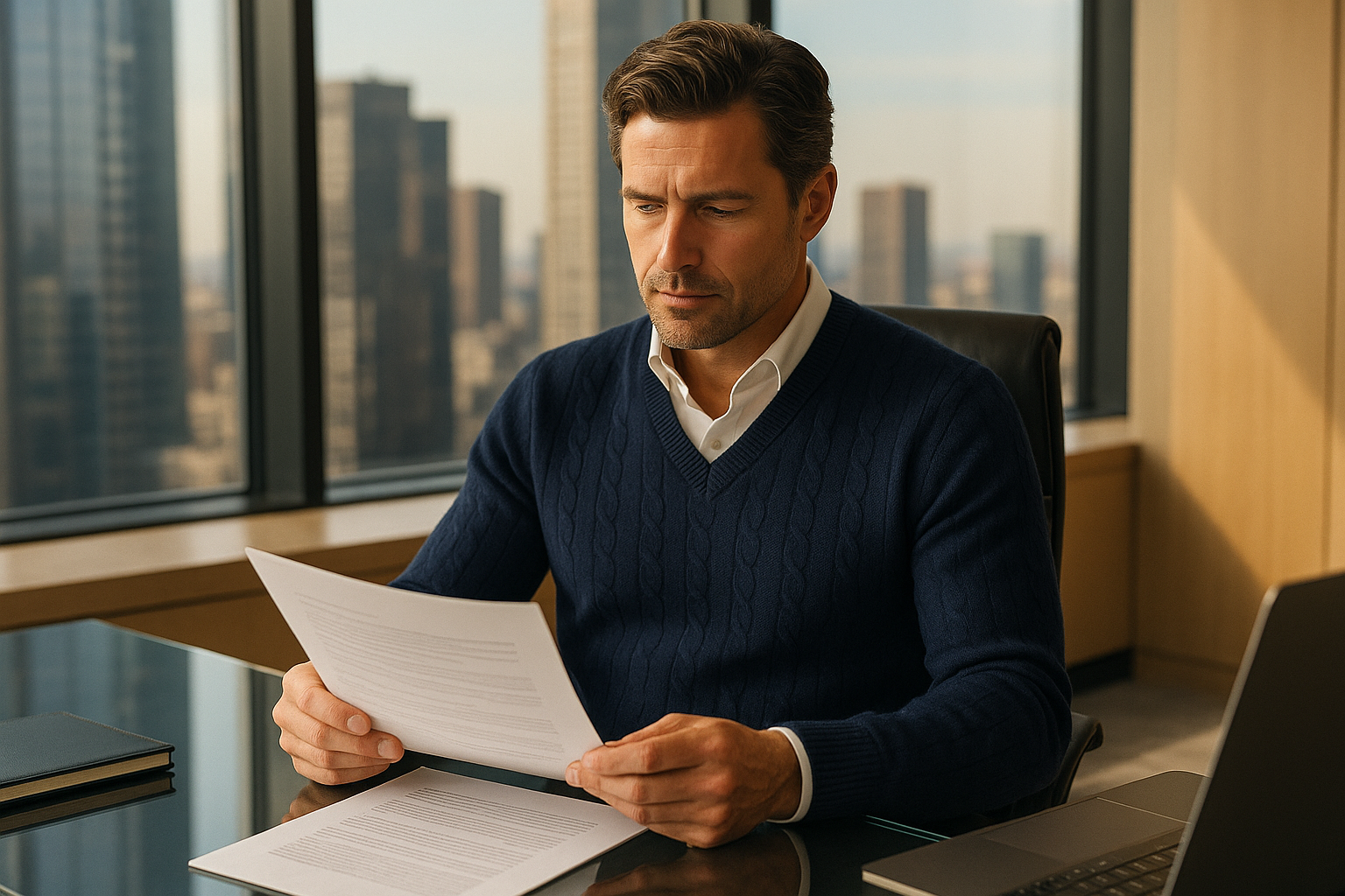 Men's Premium Cashmere Sweater - Lifestyle