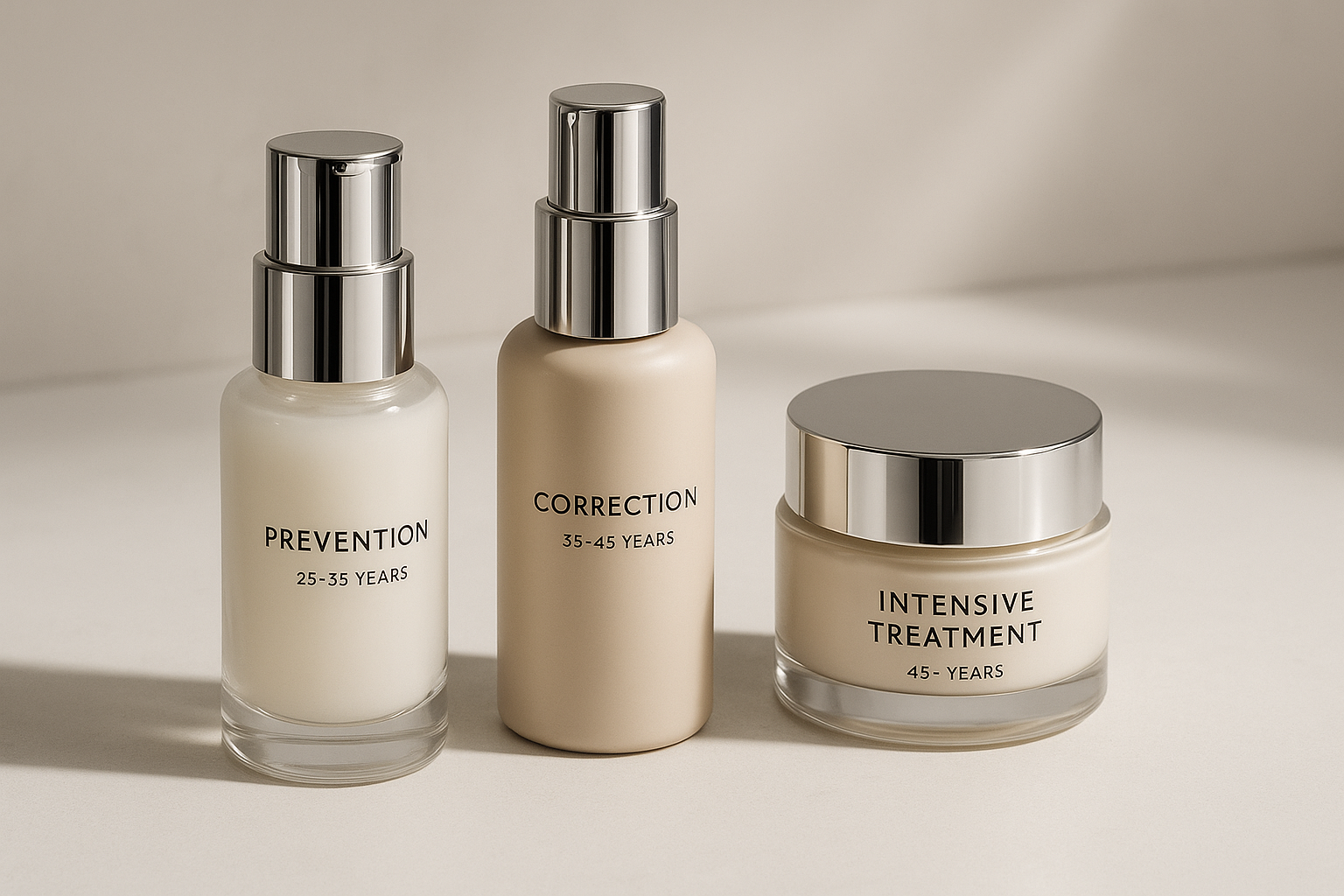 Age-Targeted Formulations - Prevention, Correction & Intensive Treatment