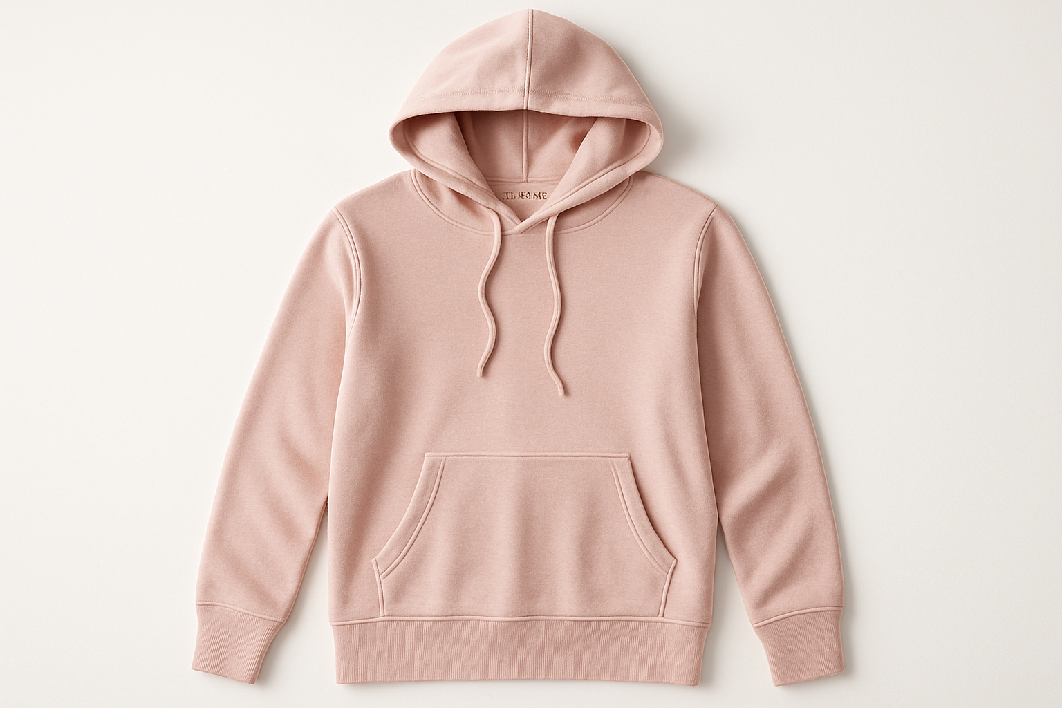 Blush Pink Large - Sustainable Comfort Hoodie