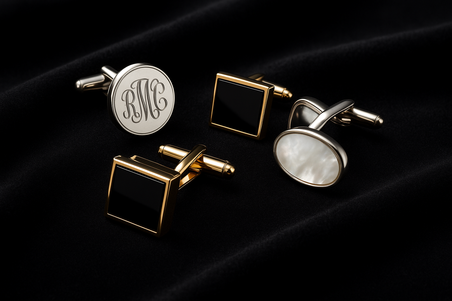 Men's Premium Cufflinks Collection - Product Display