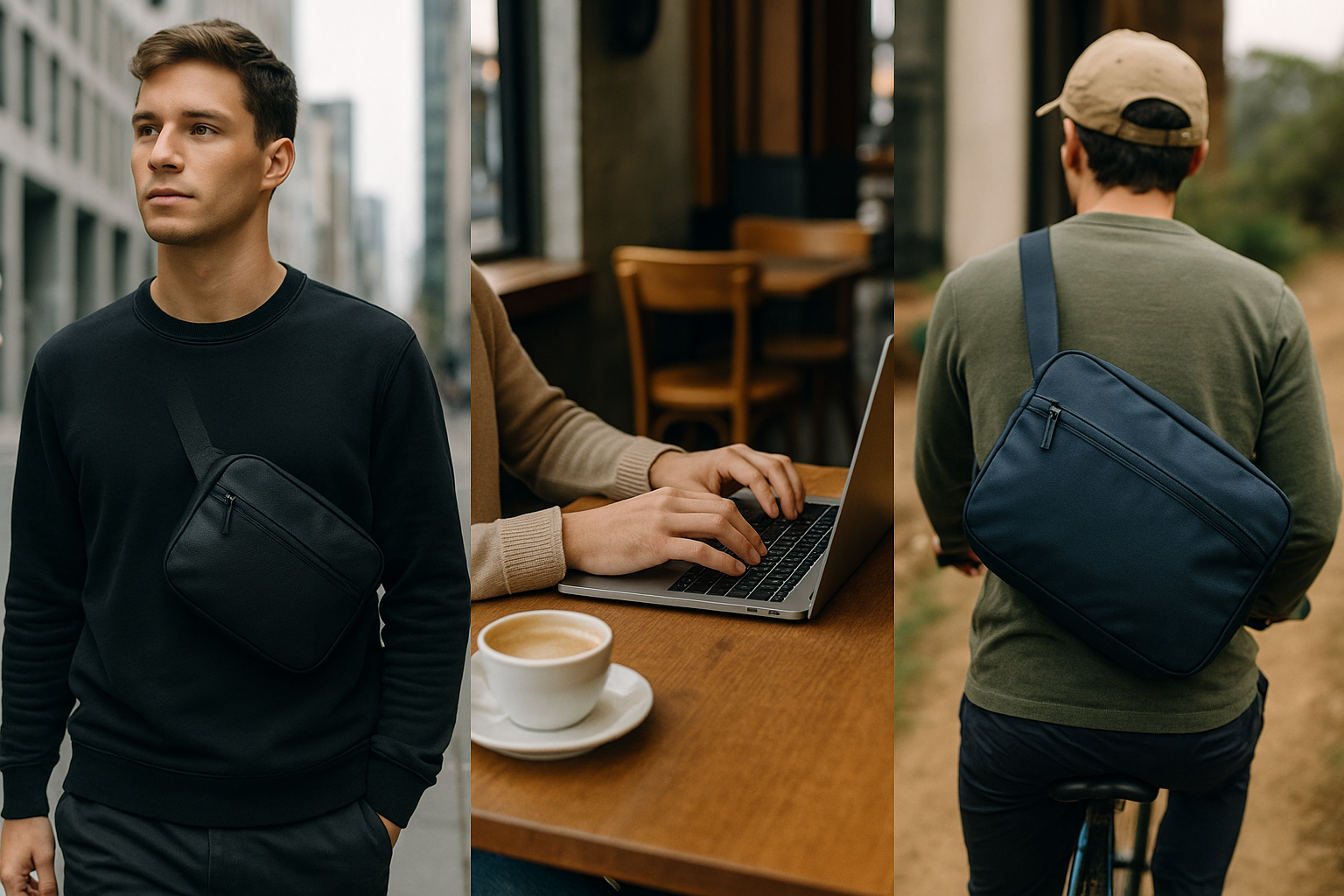 All-Gender Crossbody Bag Collection - Lifestyle Photography