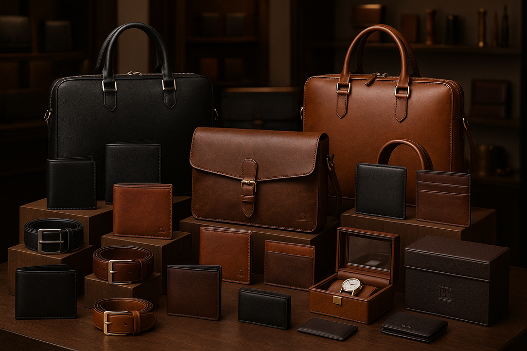 Premium Leather Accessories Collection - Multiple Variants