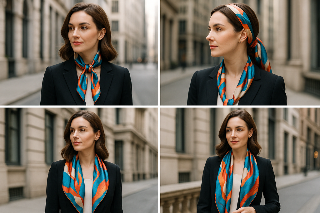 Women's Luxury Silk Scarf Collection - Styling Options