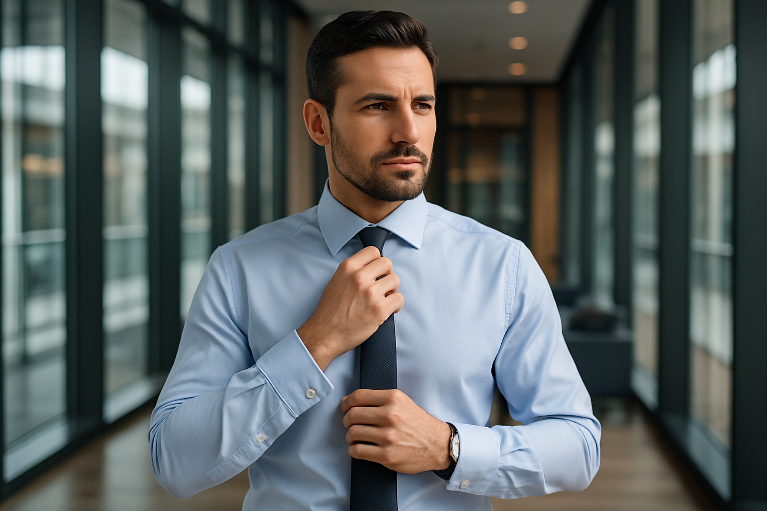 Men's Premium Executive Dress Shirt - Professional Lifestyle
