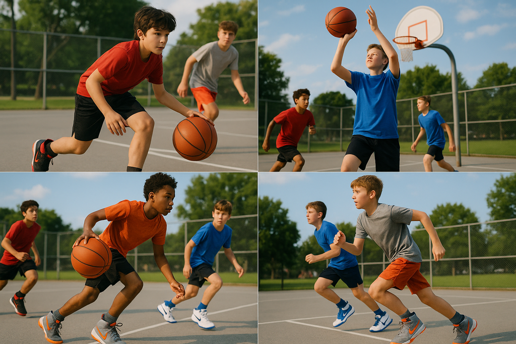Boys' Basketball Sneakers Collection - Court Action