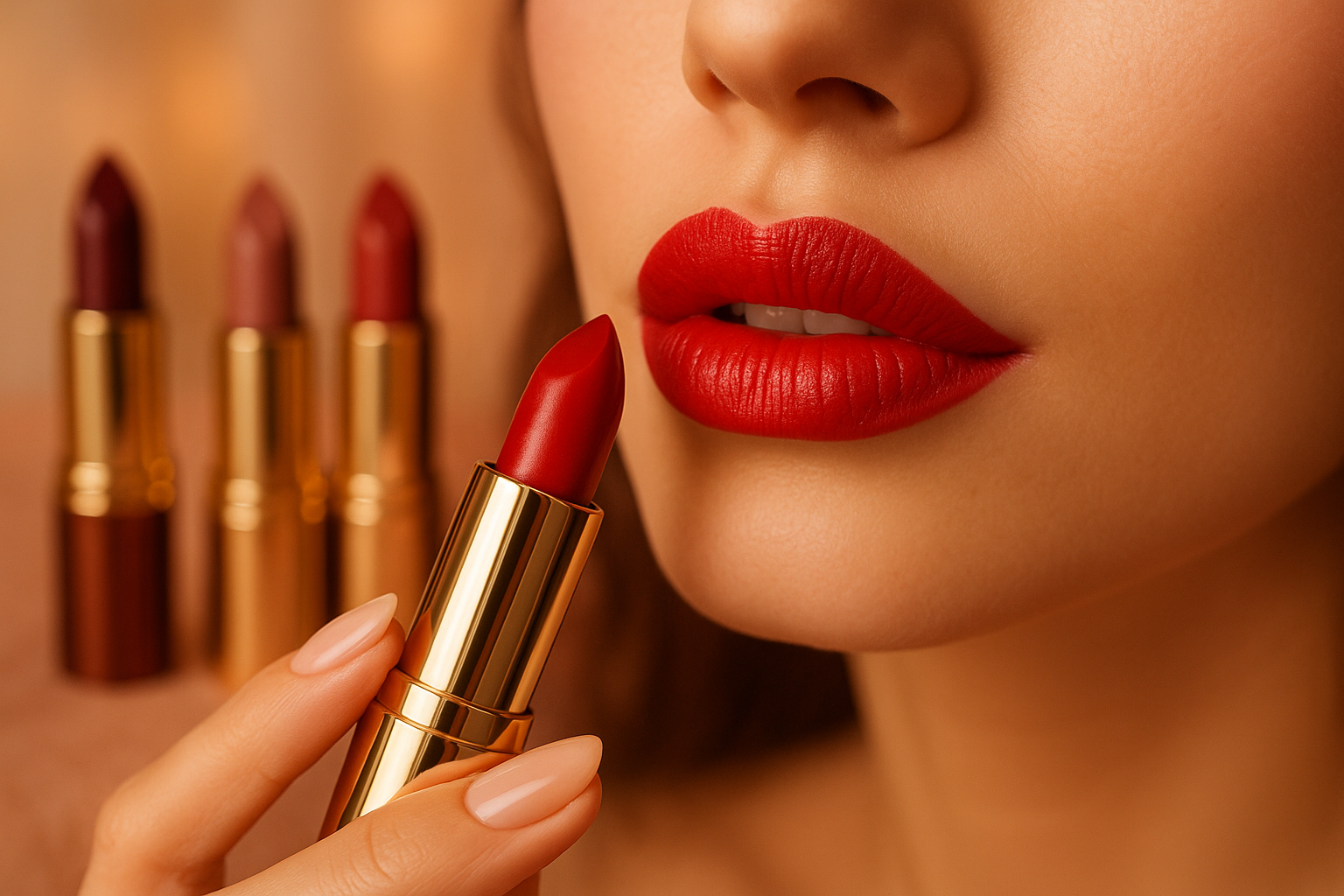 Women's Luxury Lipstick Collection - Application