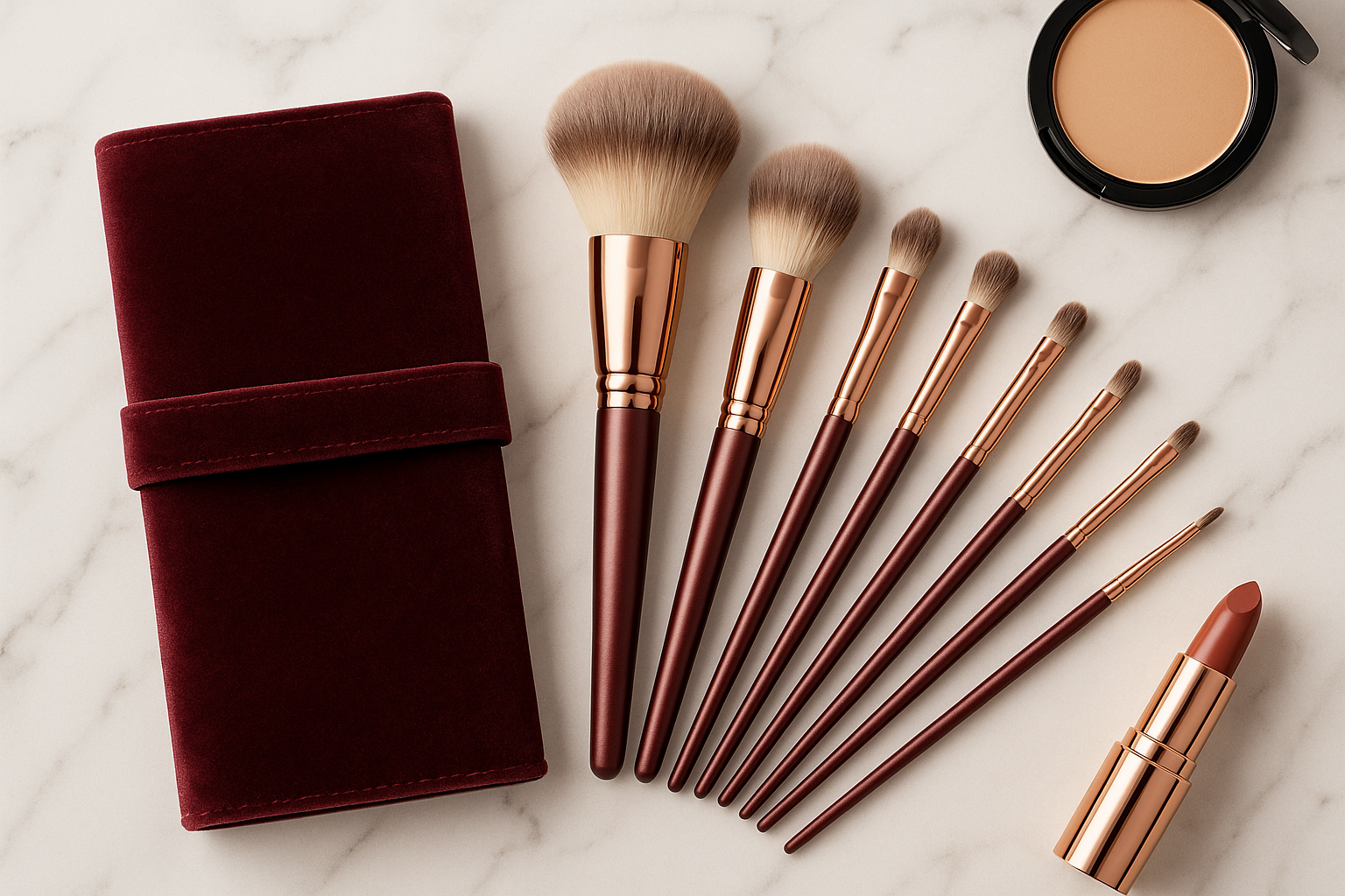 Women's Professional Makeup Brush Set - Product Display