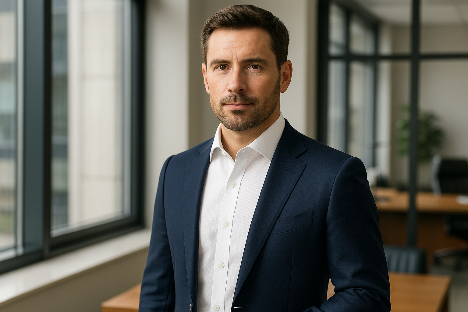 Men's Executive Dress Shirt - Office Setting
