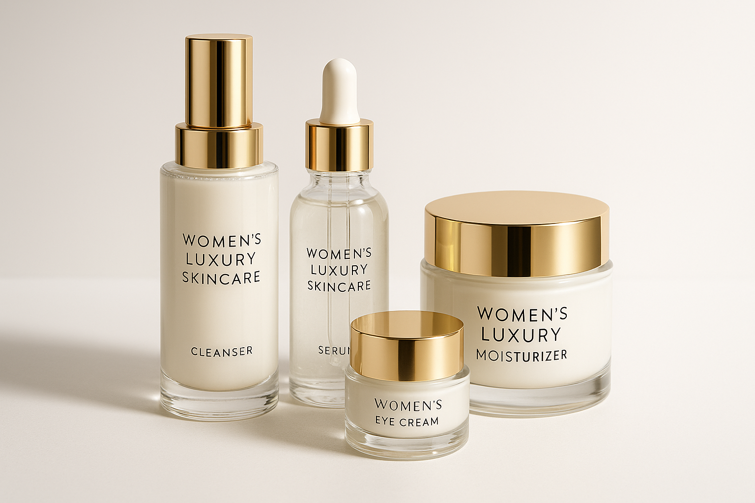Women's Luxury Skincare Set - Product Display