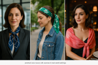 Women's Premium Eco-Luxury Silk Scarf Collection - Lifestyle Photography