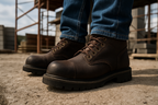 Men's Rugged Work Boots - Lifestyle View